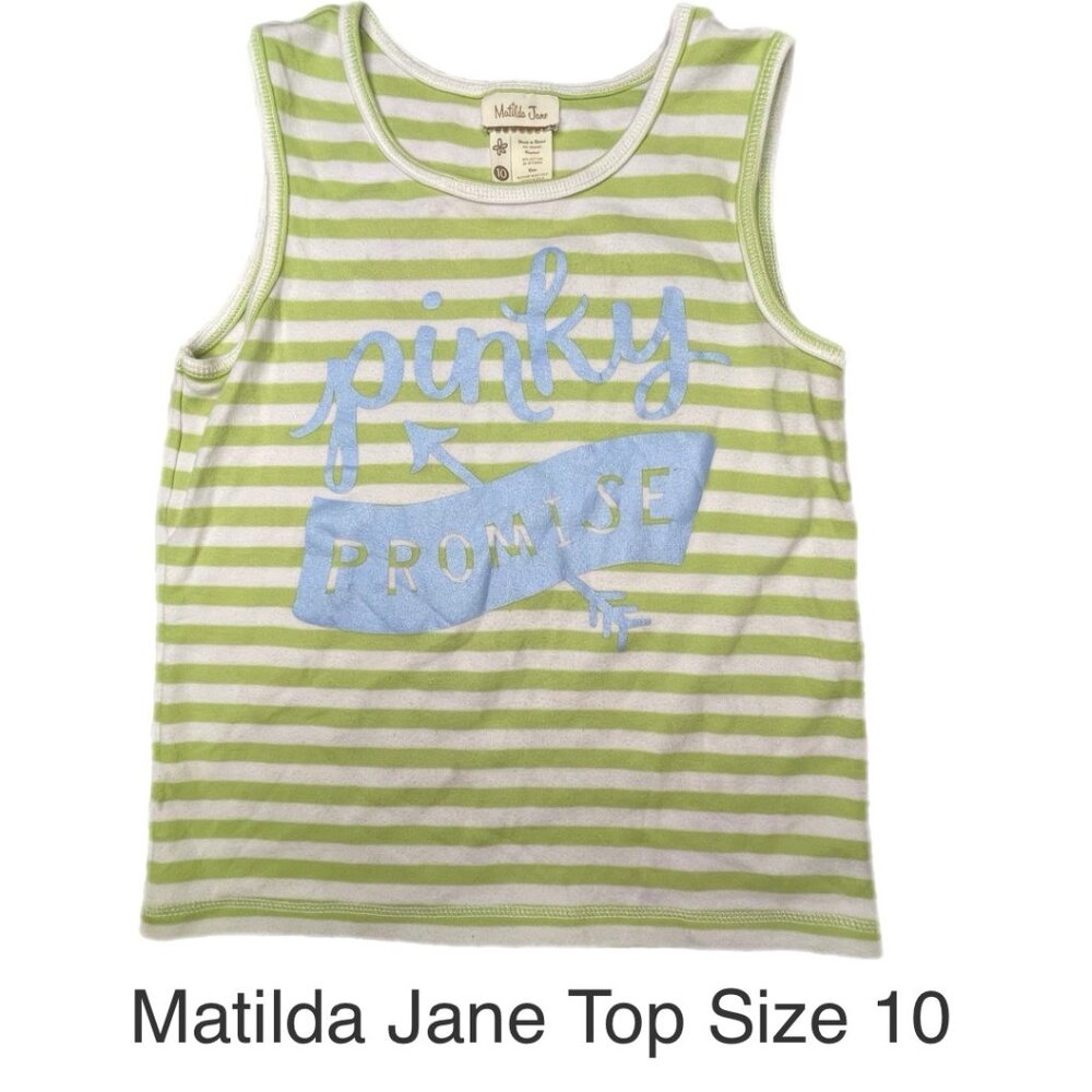 Matilda Jane Stripe Tank top size 10